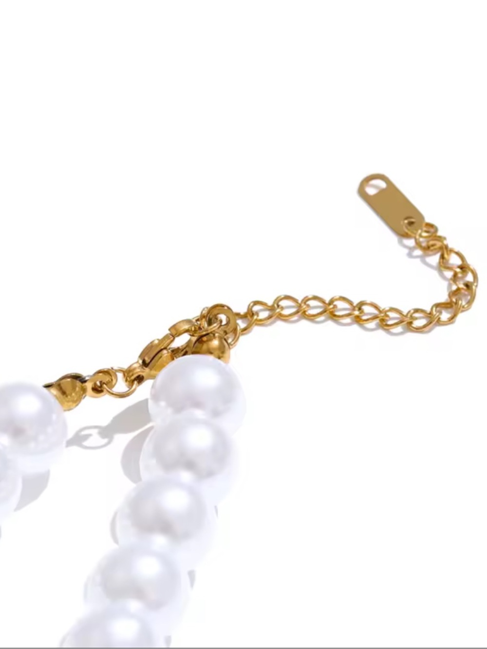 Gold Cross Pearl Pendant Necklace - Picture 13 of 16